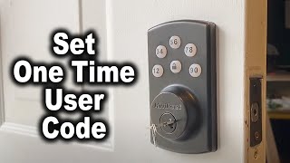 How to Set One Time User Code on Kwikset Powerbolt 2 Door Lock  The Fixer Clips [upl. by Eirahs]