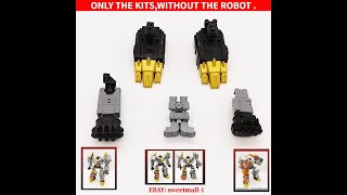 Transformers  Volcanicus Arms and Foot and Blade Kit [upl. by Laflam]