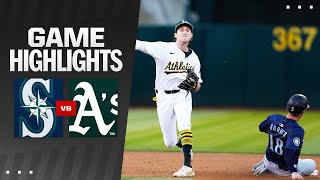 Mariners vs As Game Highlights 9324  MLB Highlights [upl. by Latsyrcal]