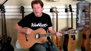 The Washburn WP26SNS Parlor Guitar [upl. by Suivatna]