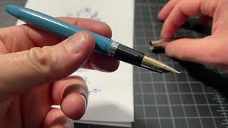 Sheaffers Snorkel Fountain Pen Fill Mechanism [upl. by Dnilazor]