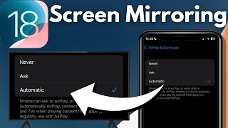 How To Turn On Screen Mirroring On iPhone iOS 18 [upl. by Acinom]