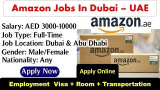 Amazon Group Jobs In Dubai With Visa 2024 dubaijobs jobsindubaionvisitvisa [upl. by Yriek753]