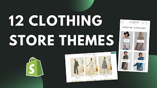 12 Best SHOPIFY THEMES for Clothing amp Fashion Stores  Shopify Theme Review [upl. by Samid122]