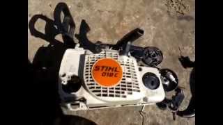 Stihl 018c chainsaw oil pump fitted the wrong way [upl. by Lindberg]