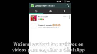 WaSend Como enviar por WhatsApp cualquier archivo hasta 150Mb [upl. by Arahsal581]