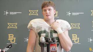 Baylor Football Matthew Klopfenstein Media Availability August 5 2024 [upl. by Marnie599]