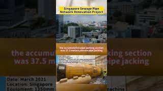 （TBM microtunneling machine）Singapore Sewage Pipe Network Renovation Project [upl. by Bashemath]