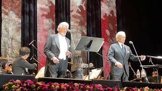 Plácido Domingo quotCielito lindoquot with José Carreras  Tokyo 2023 [upl. by Ojimmas]