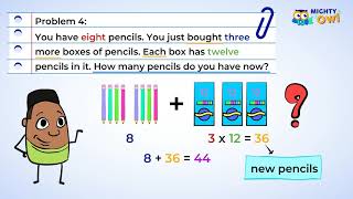 Solving 2step Word Problems  MightyOwl Math  3rd Grade [upl. by Ko]