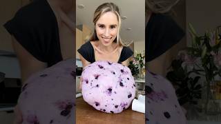 Blueberry bagels AND homemade vanilla cream cheese 🦋 bagel baking recipe [upl. by Jenne]