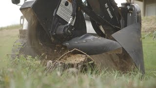 Stump Grinder Attachment Overview  Bobcat Attachments  Product Features [upl. by Bluefield534]