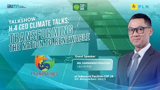 CEO PLN at Talkshow H4 CEO CLIMATE TALKS Transforming The Nation to Renewable Energy [upl. by Cleti]