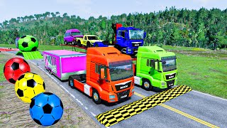 Car Tractor Truck Bus Train and Flight Transportation  1407  BeamNG drive Live [upl. by Ynnij163]