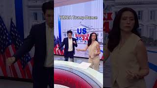 Even the anchor dancing in YMCA song 😆😂 anchor trump2024 trumpfamily trump trumpdance usa [upl. by Aivatnwahs]