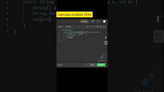 Leetcode problem Truncate sentence leetcode java shorts [upl. by Edyaj446]