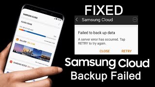 How To Fix Samsung Cloud Backup Failed  Can’t Backup Data [upl. by Holle845]