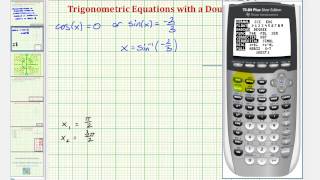 Ex 1 Solve a Trigonometric Equation Using a Double Angle Identity Substitution [upl. by Ahsinod]