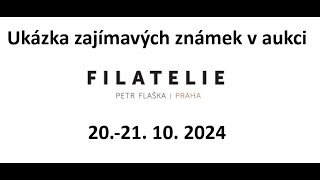 Zajímavé známky Aukce Filatelie Flaška 2021 10 2024 Radek Novák [upl. by Taddeusz]