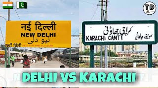 New Delhi Vs Karachi Cantt Railway Station Comparison 2020 [upl. by Htedirem]