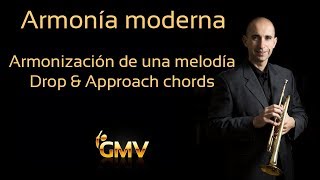 Armonización de una melodía DROP amp APPROACH CHORDS [upl. by Audi]