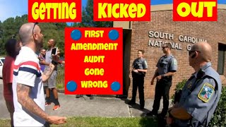 🟠🔵Getting Kicked Out Of A Secure Facility First Amendment Audit Gone Wrong🔵🔴 [upl. by Ariada]