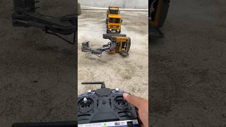 Winch Action RC Truck Rescues Tipped JCB shorts [upl. by Adym]