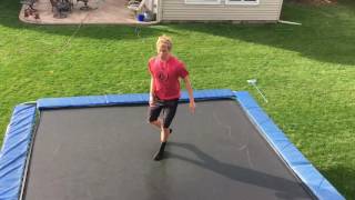 HOW TO BACKFLIP ON A TRAMPOLINE TUTORIAL [upl. by Buzzell]