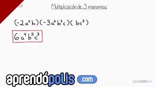 Como multiplicar 3 o más monomios [upl. by Eriuqs]