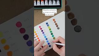 Probando las acuarelas en tubo Meiliang Reseña completa en el canal watercolor art painting [upl. by Sloatman]