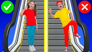 Take The Escalator Song  Nick and Poli Kids Songs [upl. by Ahsap746]