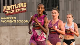 Sifan Hassan and Elise Cranny Battle in Portland [upl. by Sy552]