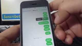 Cómo borrar mensajes de texto en un iPhone 5S 5C 5 4 iOS 7 español Channeliphone [upl. by Ettelegna810]