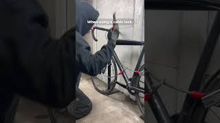 How To Use a Bike Lock Cable Extension shorts [upl. by Aelanej710]