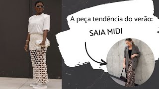 SAIA MIDI 6 modelos 🔥 do verão 2025 [upl. by Indira]