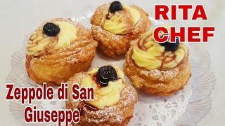 ZEPPOLE DI SAN GIUSEPPE⭐RITA CHEF  Per la festa del Papà [upl. by Dlanger]