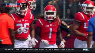 Howard at Rutgers  Football Highlights [upl. by Hinckley518]