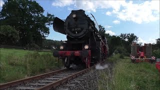 Dampfeisenbahn Weserbergland Mit 52 8038 Stadthagen  Rinteln 06082017 HD [upl. by Blase]