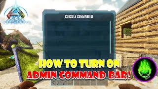 Ark Ascended  How To Turn On The Admin Commands On Console [upl. by Cinda]