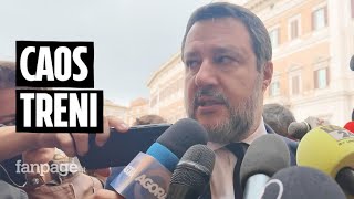 Caos treni Salvini si assolve quotOperaio ha piantato un chiodo su un cavo ministero non ha colpequot [upl. by Fairbanks]