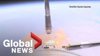 Russia releases dramatic video of Soyuz rocket failure [upl. by Ebony]