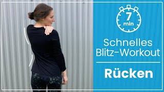 7 Minuten Rücken Workout ➡️ Einfache Übungen für Zuhause ohne Geräte [upl. by Fanning]