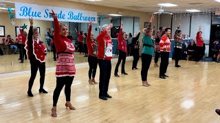 Cha Cha Cha  Stretchy Pants  Holiday Line Dance at Blue Suede Ballroom [upl. by Kurtz]