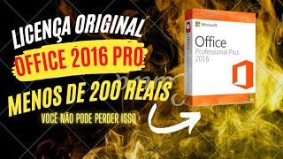 Como ativar o OFFICE 2016 download com licença chave key Original PERMANENTE [upl. by Nydnarb675]