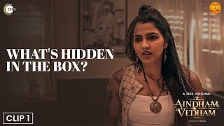 Whats hidden in the box  Aindham Vedham on ZEE5  Sai Dhanshika  Naga  Watch Now [upl. by Aketahs]