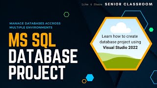 Microsoft SQL Database Project  How to create MS SQL database project  Track SQL database changes [upl. by Emoryt]