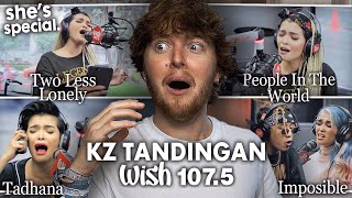 KZ TANDINGAN ON WISH BUS 1075 Two Less Lonely People In The World Imposible Tadhana  Reaction [upl. by Nonnag]