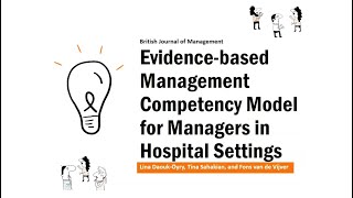 EvidenceBased Management in hospital settings Published in the British Journal of Management [upl. by Jabez]