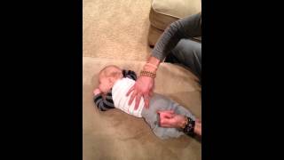 Chiropractic adjustment on an infant [upl. by Carling]