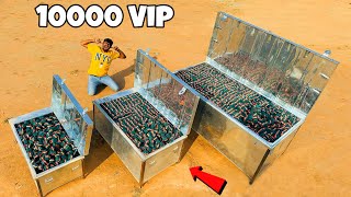 3 Big Steel Boxes Vs 10000 Diwali Vip 😎  Will It Survive  आज तो पूरे गाँव में भूकंप आ गया 😳 [upl. by Meave]